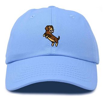 Dalix Dachshund Embroidered Dad Cap