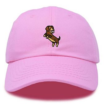 Dalix Dachshund Embroidered Dad Cap