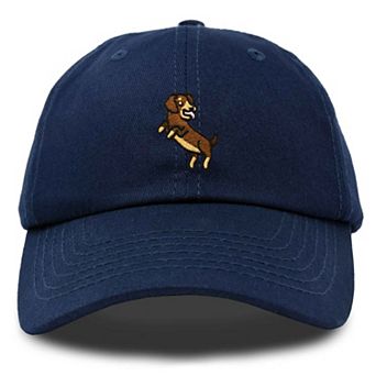 Dalix Dachshund Embroidered Dad Cap