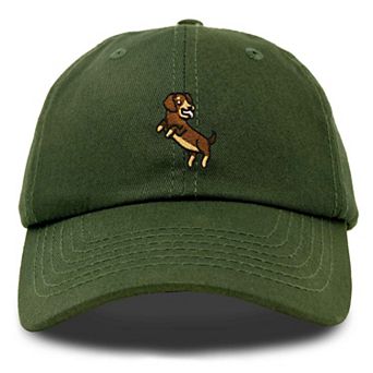Dalix Dachshund Embroidered Dad Cap