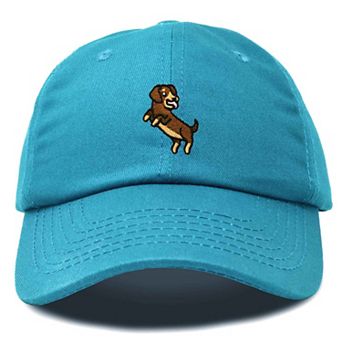 Dalix Dachshund Embroidered Dad Cap