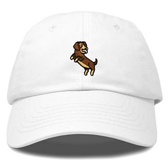 Dalix Dachshund Embroidered Dad Cap