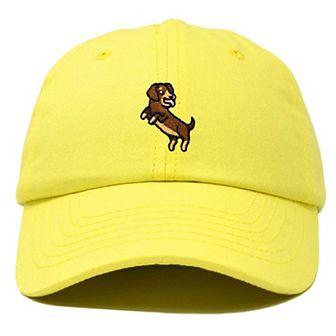 Dalix Dachshund Embroidered Dad Cap