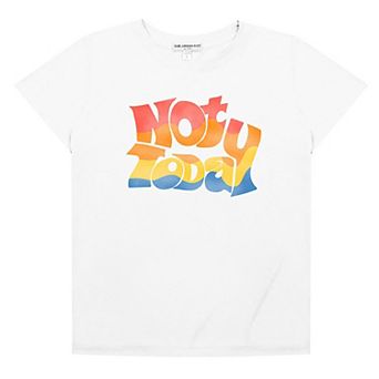 Women's Suburban Riot Not Today Rainbow Loose Fit Graphic Tee