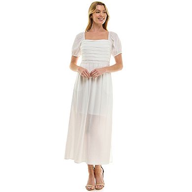 Juniors' Lily Rose Pleated Maxi Dress