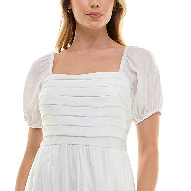 Juniors' Lily Rose Pleated Maxi Dress