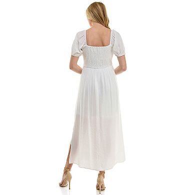 Juniors' Lily Rose Pleated Maxi Dress