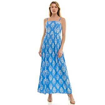 Juniors' Lily Rose Cami Squareneck Maxi Dress