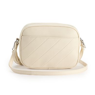 Nicole Miller Faux Leather Camera Bag