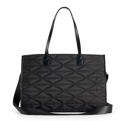 Nicole Miller Large Quilted Tote Bag