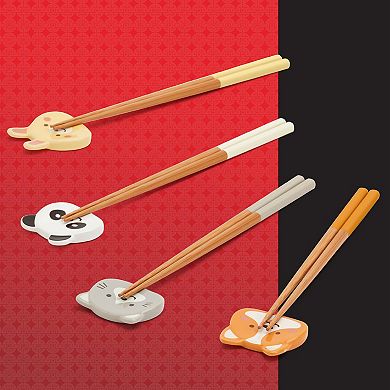 Infuse 12-pc. Playful Pals Chopstick & Rest Set