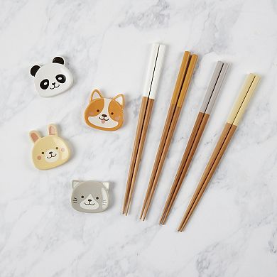 Infuse 12-pc. Playful Pals Chopstick & Rest Set
