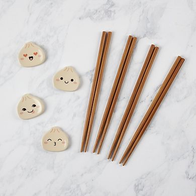 Infuse 12-pc. Dumplings Chopstick & Rest Set