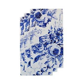 Blue Floral Paper Napkins