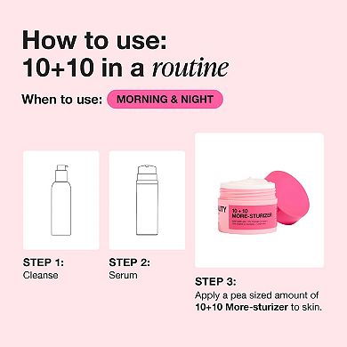 10 + 10 Moisturizer with 10% Vitamin C + 10% Peptide Complex + Ceramides