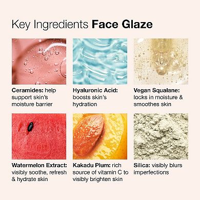 Bronze Face Glaze Gel Cream with Squalane, Ceramides & Hyaluronic Acid