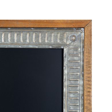 Deely Wood and Metal Framed Chalkboard