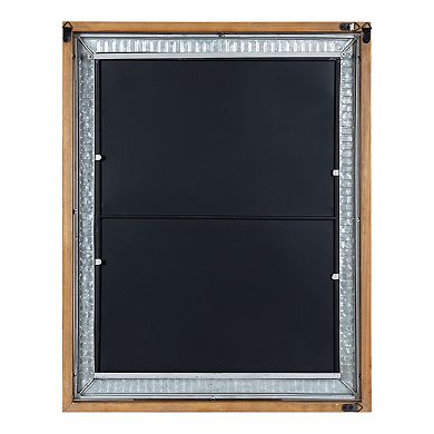 Deely Wood and Metal Framed Chalkboard