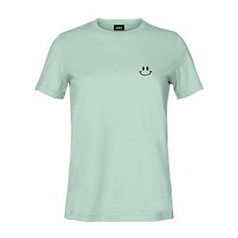 Dalix Smile Face T Shirt Womens