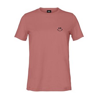 Dalix Smile Face T Shirt Womens