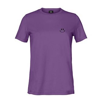 Dalix Smile Face T Shirt Womens