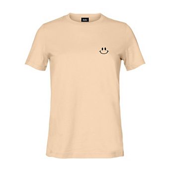 Dalix Smile Face T Shirt Womens