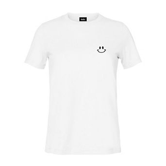 Dalix Smile Face T Shirt Womens