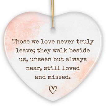 Always Near and Dear Memorial Ornament, Unseen Yet Forever Loved Christmas Gift