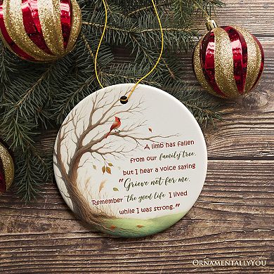 A Life Well-Lived Memorial Tree Ornament, Cherished Family Christmas Keepsake