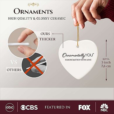 A Piece of My Heart is in Heaven Ornament, Christmas Memorial Keepsake