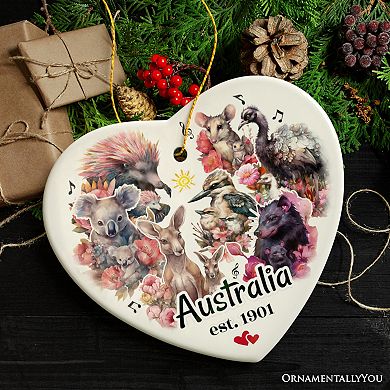 Artistic and Colorful Australian Wildlife Ornament, Christmas Gift for Animal Lovers