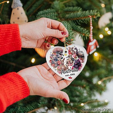 Artistic and Colorful Australian Wildlife Ornament, Christmas Gift for Animal Lovers