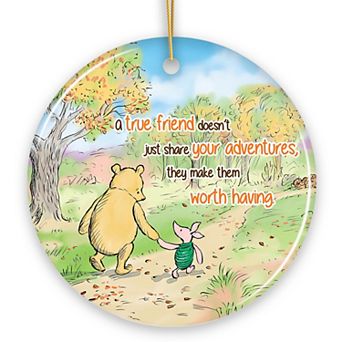 A True Friend Makes Adventures Worthwhile Ornament, Heartwarming Christmas Gift, Circle