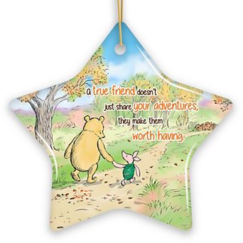 A True Friend Makes Adventures Worthwhile Winnie-the-Pooh Ornament, 1926 A.A. Milne, Star