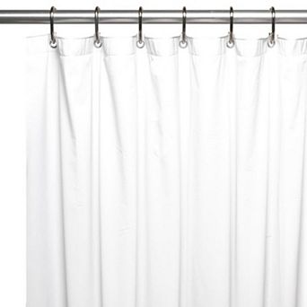 3 Gauge Vinyl Shower Curtain Liner with Weighted Magnets and Metal Grommets