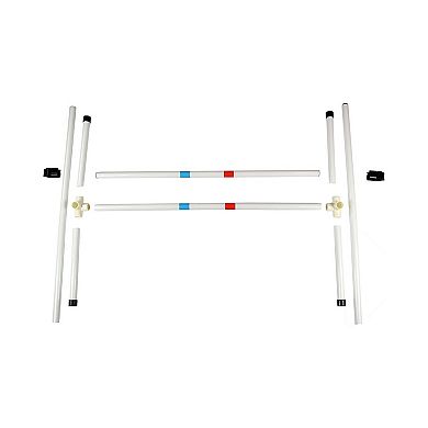 Midlee Dog Agility Bar Jump- Indoor Outdoor Hurdles Adjustable Pet Course Equipment