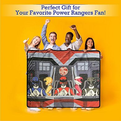 Power Rangers Fleece Softest Comfy Throw Blanket For Adults & Kids, Measures 60 X 45 Inches