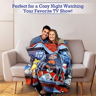 Power Rangers Fleece Softest Comfy Throw Blanket For Adults & Kids, Measures 60 X 45 Inches