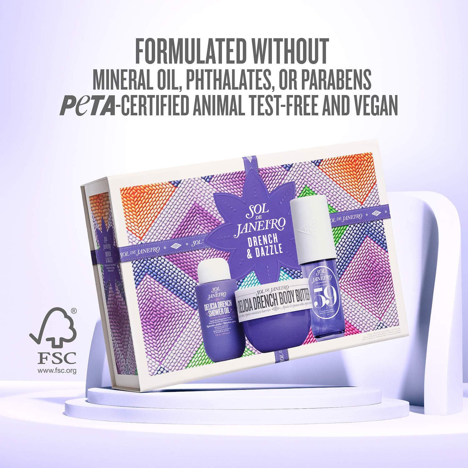 Sol de Janeiro Drench & Dazzle Delicia Drench Body Routine Gift Set