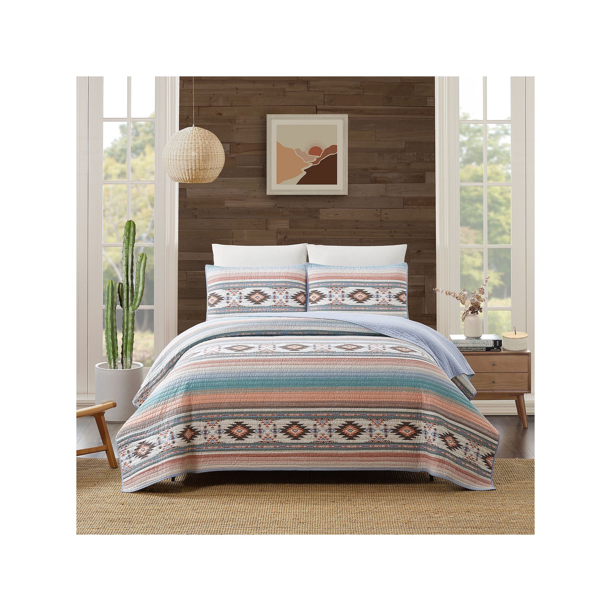 Modern Heirloom Sunset Canyon Quilt Set, Multicolor