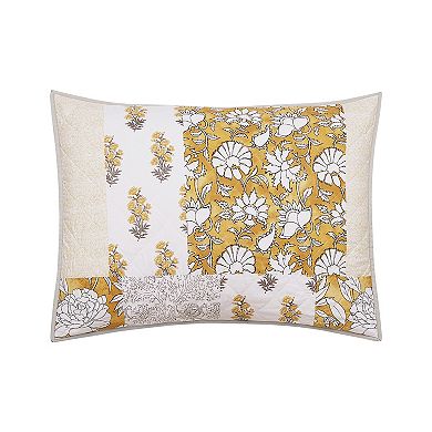 Modern Heirloom Saffron Quilt Set with Shams