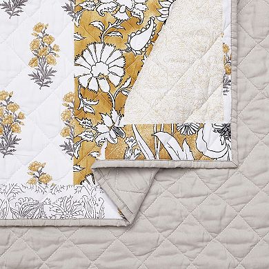 Modern Heirloom Saffron Quilt Set with Shams