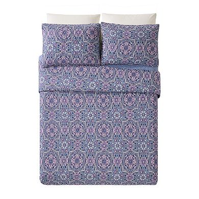 Modern Heirloom Lavender Florals Quilt Set