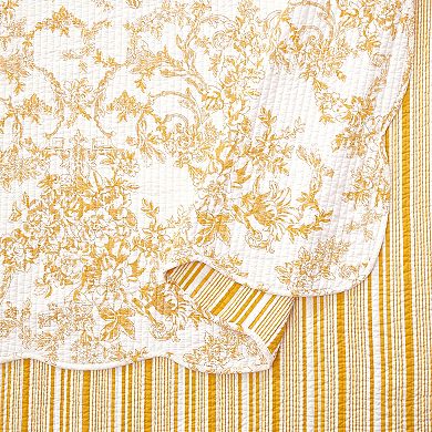 Modern Heirloom Garden Toile Quilt Set