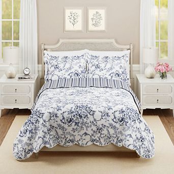 Modern Heirloom Garden Toile Quilt Set