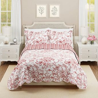 Modern Heirloom Garden Toile Quilt Set