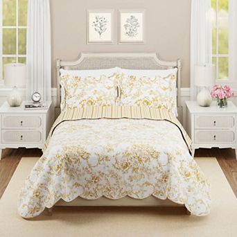 Modern Heirloom Garden Toile Quilt Set