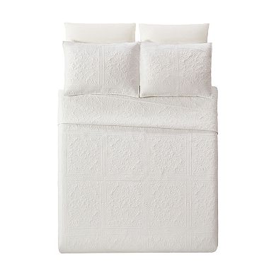 Modern Heirloom Solid Stitch Bedspread Set