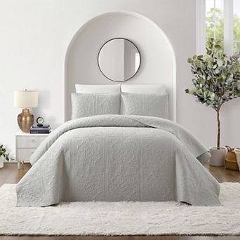 Modern Heirloom Solid Stitch Bedspread Set