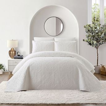 Modern Heirloom Solid Stitch Bedspread Set